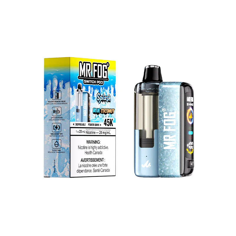 light blue mr fog switch Pod Kit Splash Coconut vuse go doesn't work ALL PRODUCTS Colour:Pink Blue