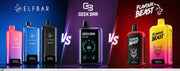 Elfbar vs Geek Bar vs Flavour Beast