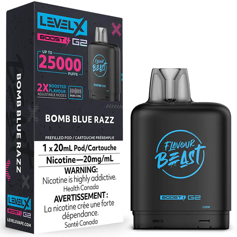 Level X G2 Ultra 50K Bomb Blue Razz | Urban Mist Vapes