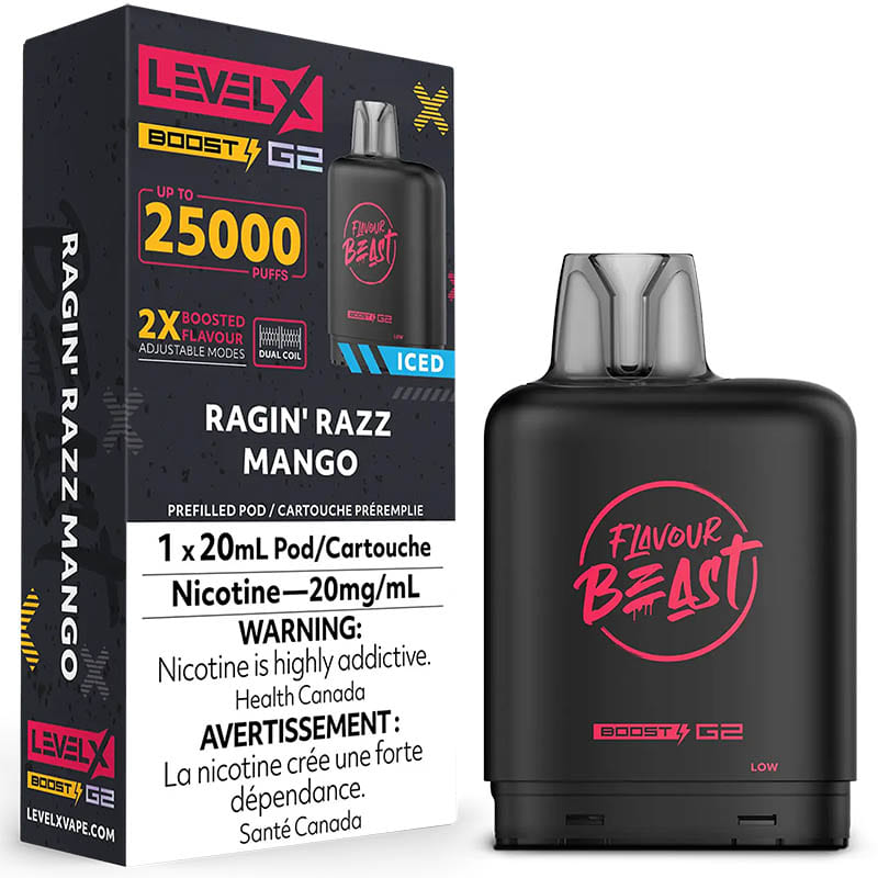 Level X G2 Ultra 50K Ragin Razz Mango | Urban Mist Vapes