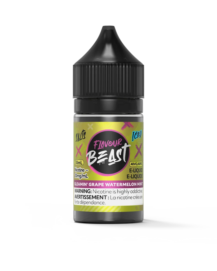Flavour Beast Gleamin Grape Watermelon Mint Iced E-Liquid Salt Nicotine | Urban Mist Vapes