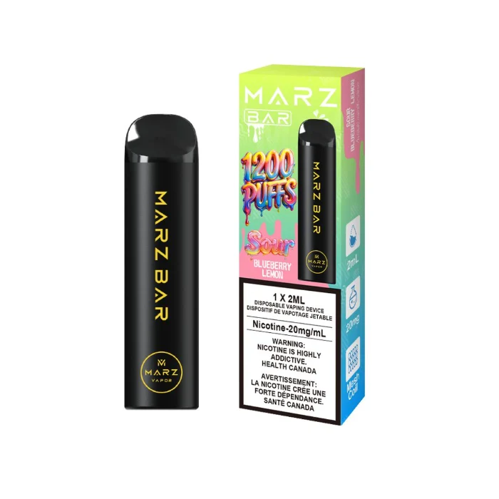 Marz Bar 1200 puff Blueberry Lemon disposable vape
