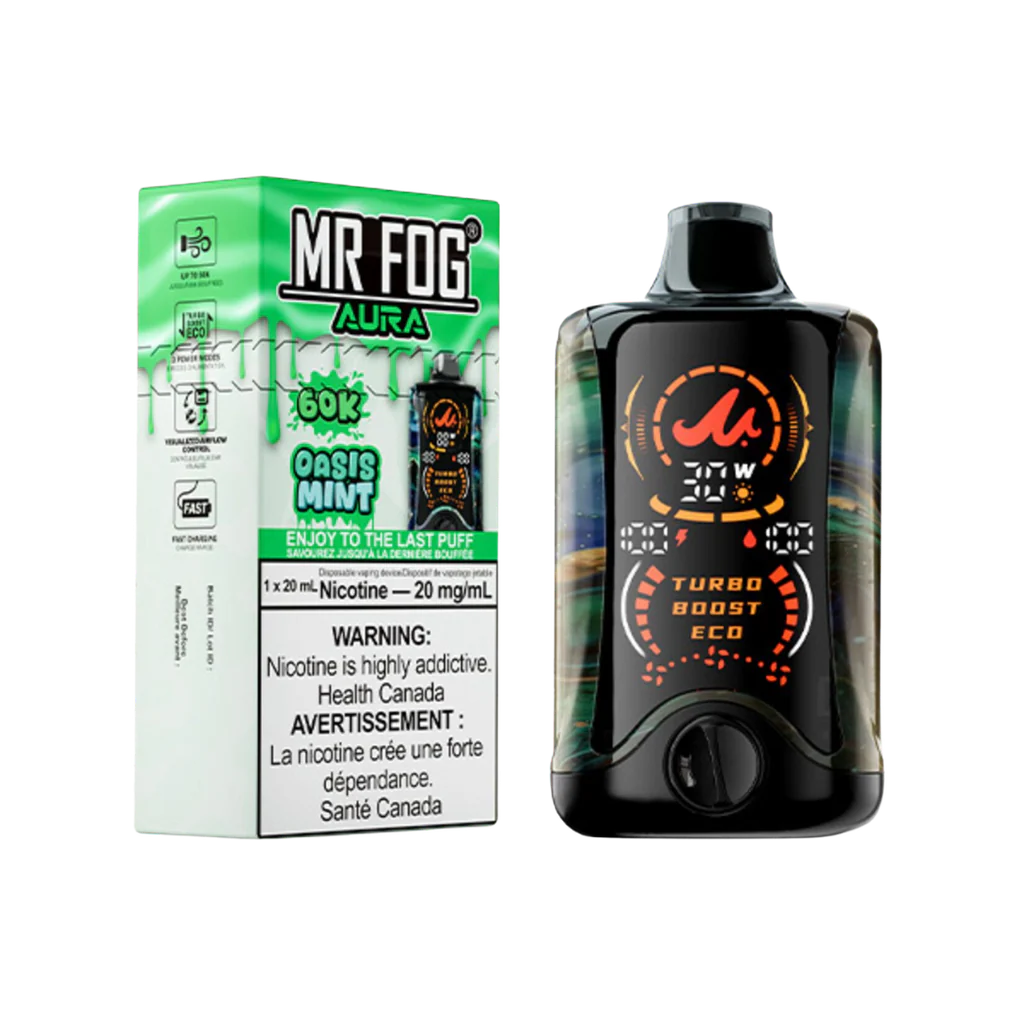 Mr Fog Aura Disposable Oasis Mint | Urban Mist Vapes