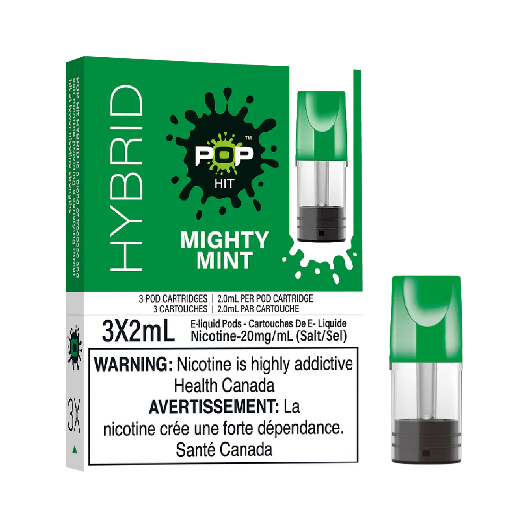 Pop Hit Hybrid Mighty Mint Pre-Filled Pods | Urban Mist Vapes