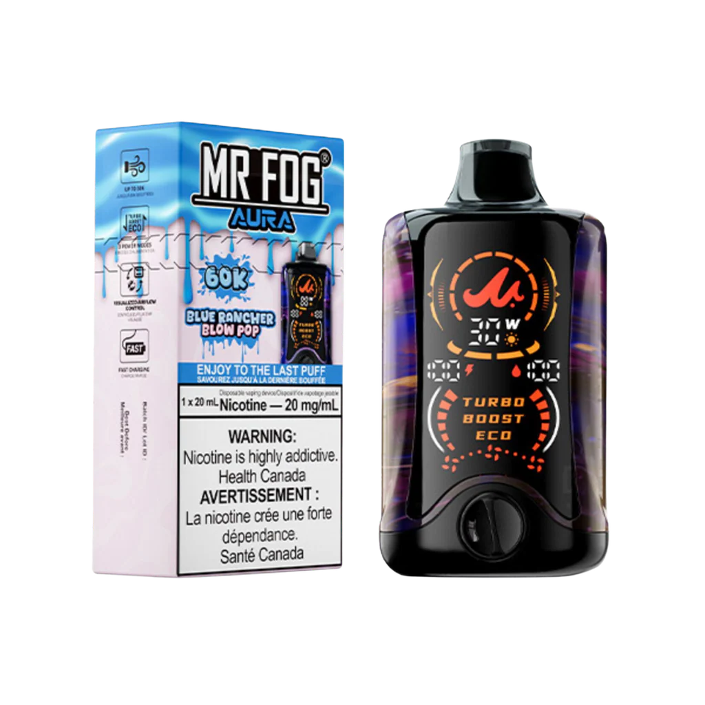 Mr Fog Aura Disposable Blue Rancher Blow Pop | Urban Mist Vapes
