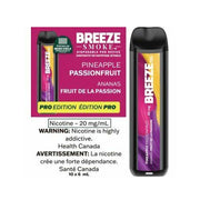 Breeze Pro S50 2000 4ML Pineapple Passionfruit disposable vape | Urban Mist Vapes