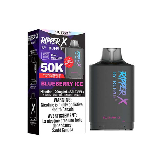 Rufpuf Ripper X Blueberry Ice Pre-Filled Pod | Urban Mist Vapes