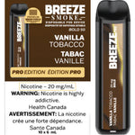 Load image into Gallery viewer, Breeze Pro S50 2000 4ML Vani Tobacco disposable vape | Urban Mist Vapes