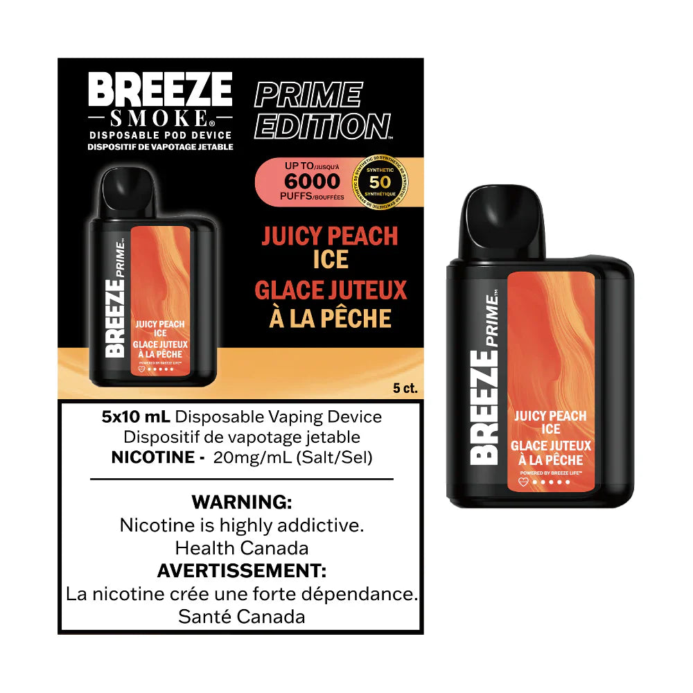 Breeze Prime S50 6K Disposable Juicy Peach Ice