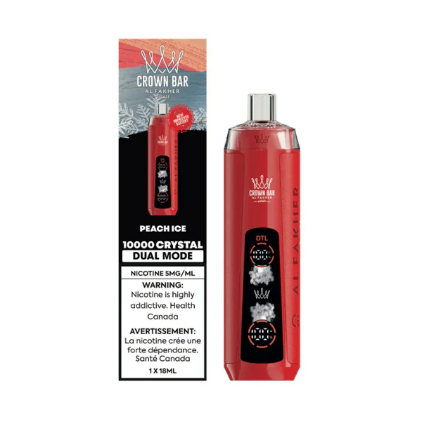 Al Fakher Crown Bar Crystal 10K Peach Ice | Urban Mist Vapes