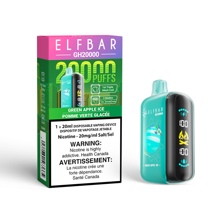 Elfbar GH20k Green Apple Ice Disposables