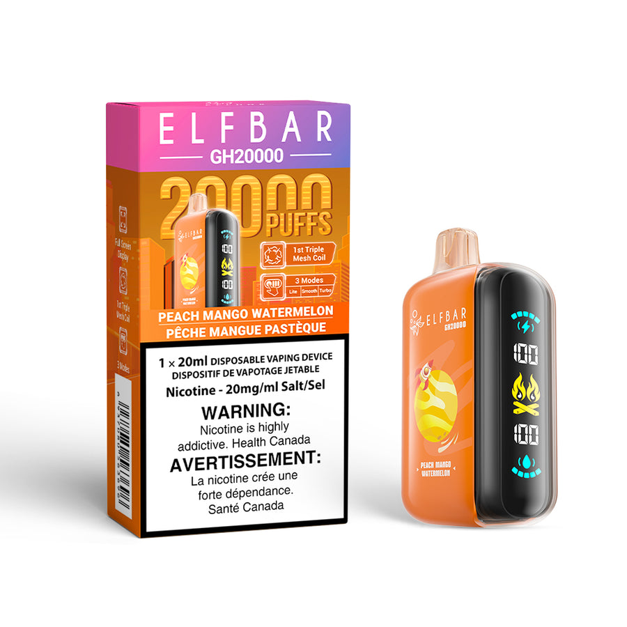 Elfbar GH20k Peach Mango Watermelon Disposables