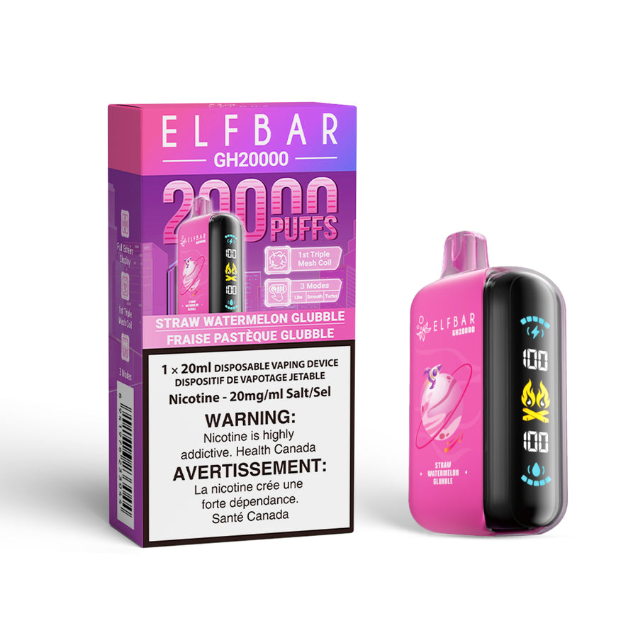 Elfbar GH20k Straw Watermelon Glubble Disposables