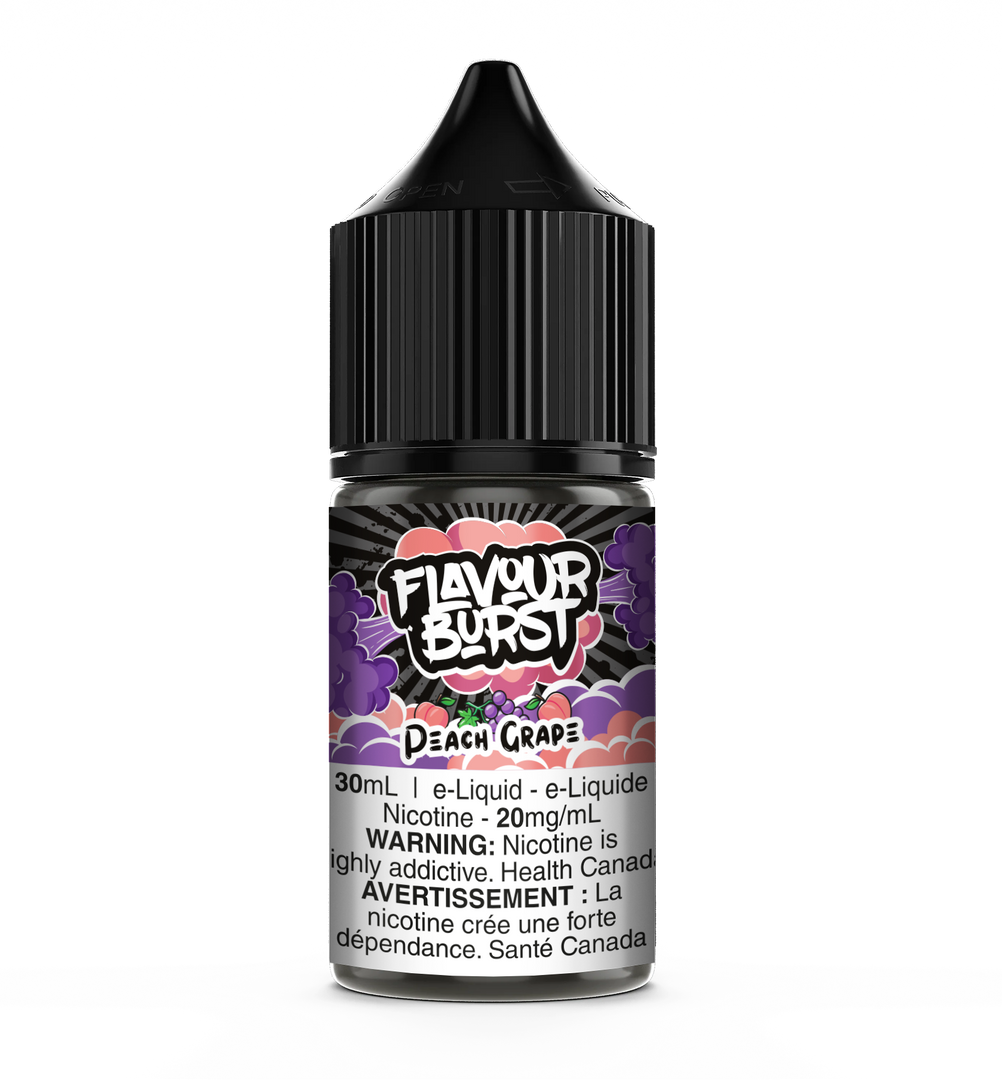 Flavour Burst Peach Grape E-Liquids Salt Nicotine
