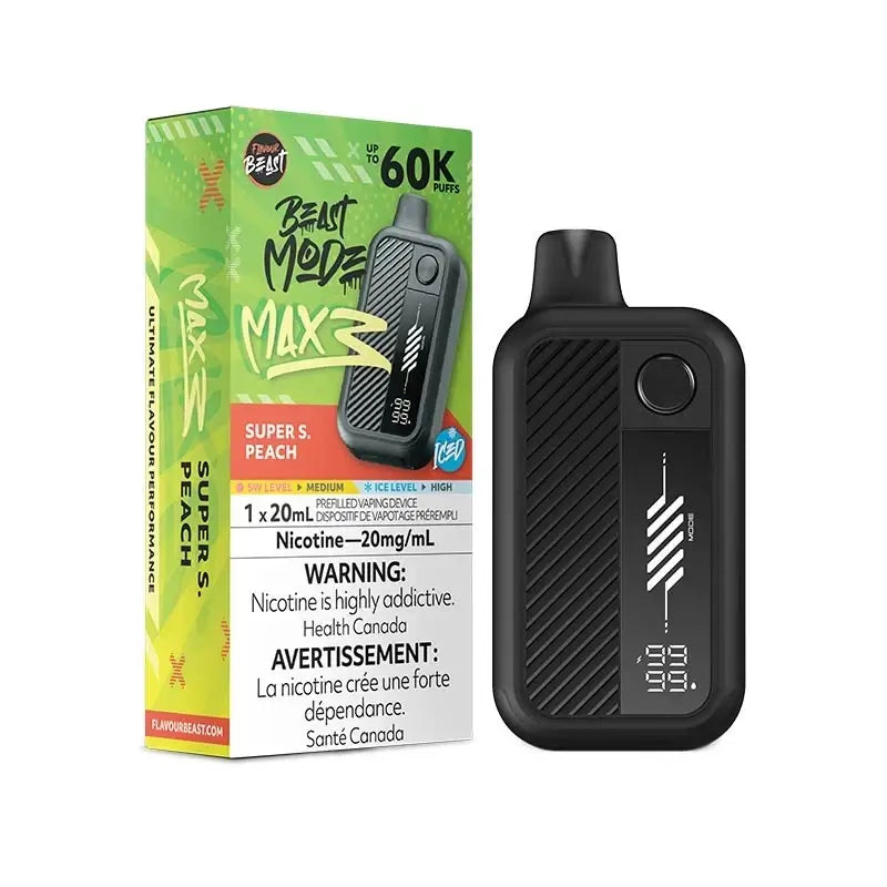 Flavour Beast Mode Max 3 60k Super S. Peach Iced | Urban Mist Vapes