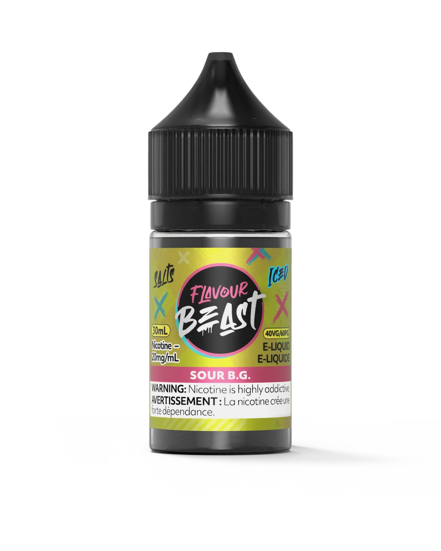 Flavour Beast Sour B.G Iced E-Liquid Salt Nicotine | Urban Mist Vapes
