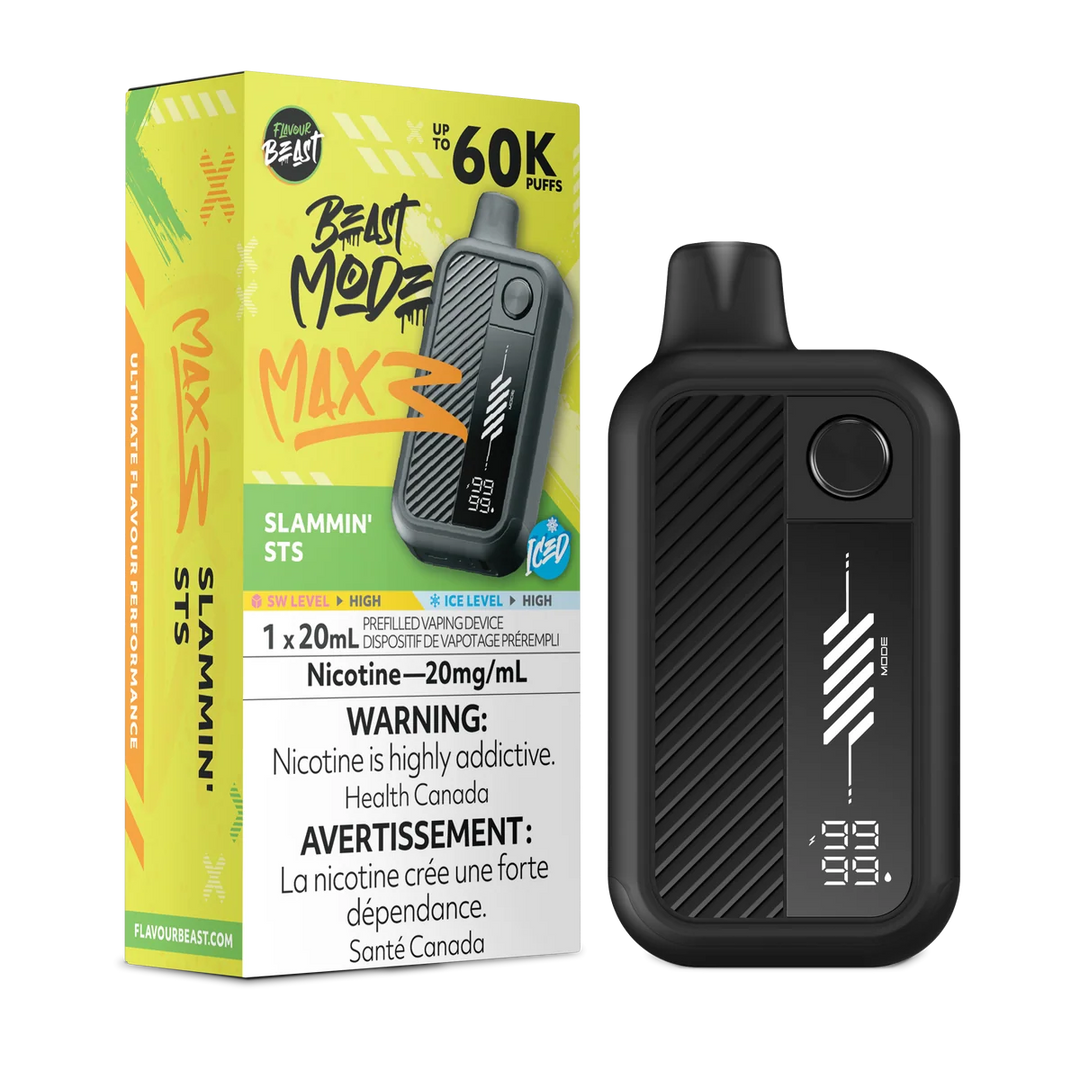 Flavour Beast Mode Max 3 60k Slammin' STS Iced | Urban Mist Vapes