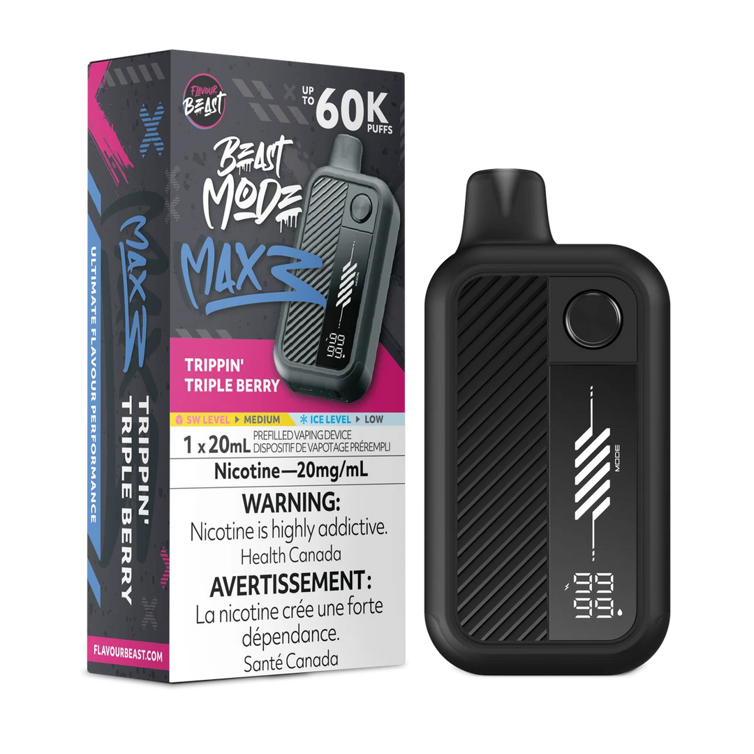 Flavour Beast Mode Max 3 60k Trippin' Triple Berry | Urban Mist Vapes