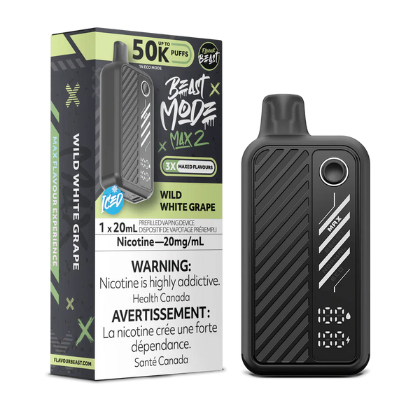 Flavour Beast Mode 50k 20ML White Grape Disposable | Urban Mist Vapes