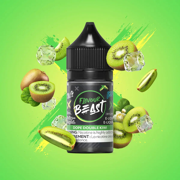 Flavour Beast Dope Double Kiwi Iced Salt Nicotine E-Liquid | Urban Mist Vapes