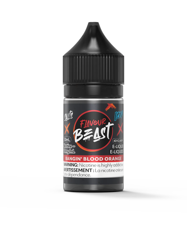 Flavour Beast Bangin' Blood Orange Iced Salt Nicotine E-Liquid | Urban Mist Vapes