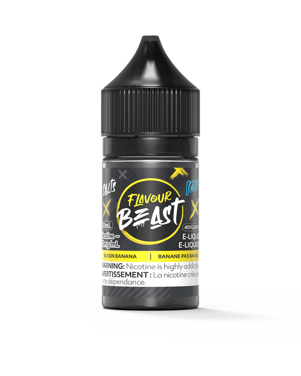 Flavour Beast Bussin Banana Iced Salt Nicotine E-Liquid | Urban Mist Vapes