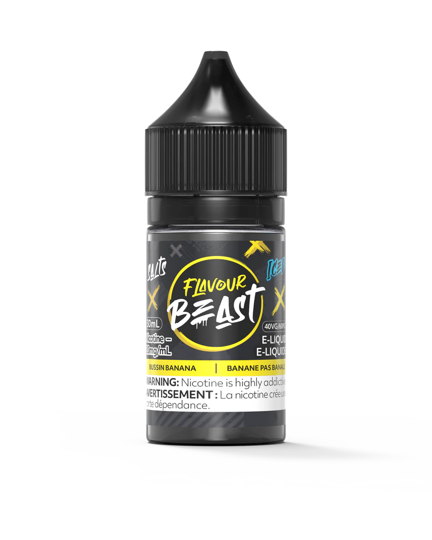 Flavour Beast Bussin Banana Iced E-Liquid Salt Nicotine
