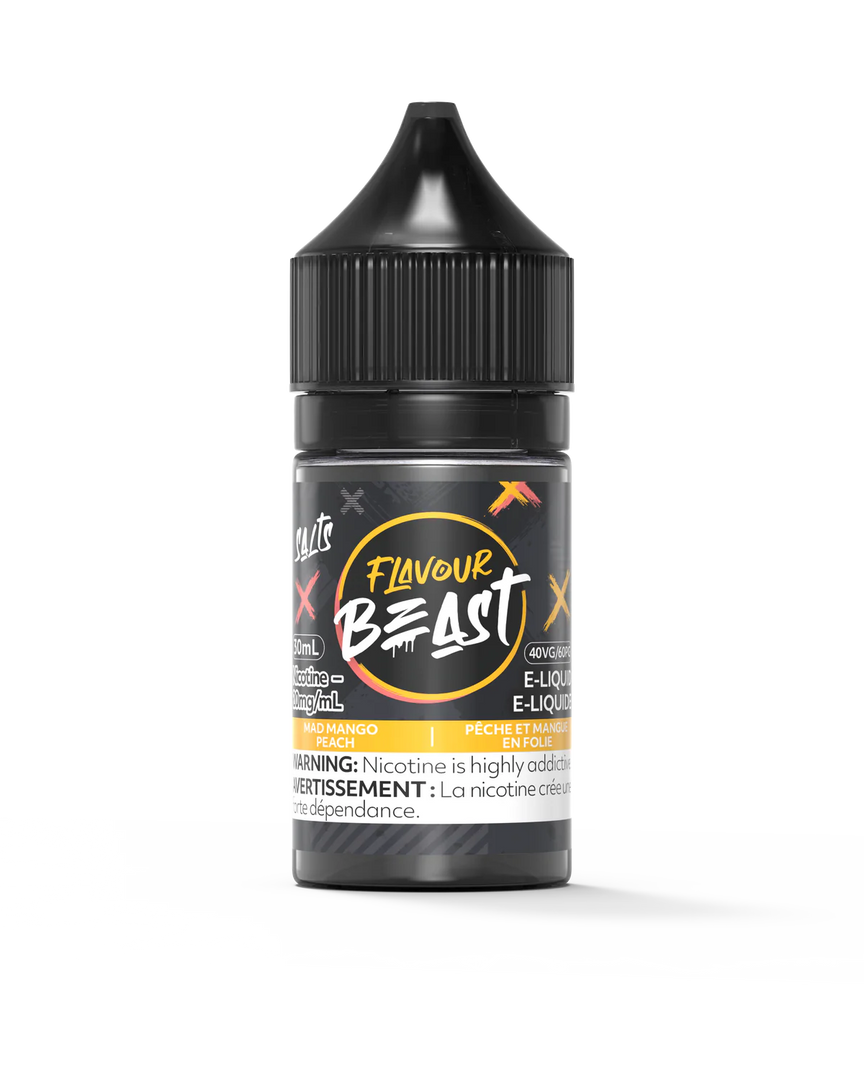 Flavour Beast Mad Mango Peach E-Liquid Salt Nicotine