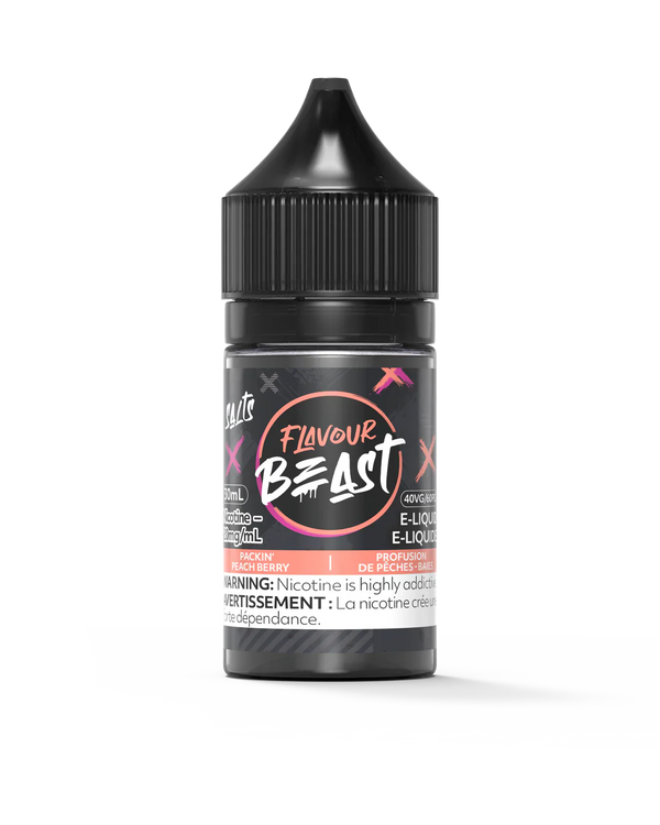 Flavour Beast Packin Peach Berry Salt Nicotine E-Liquid | Urban Mist Vapes