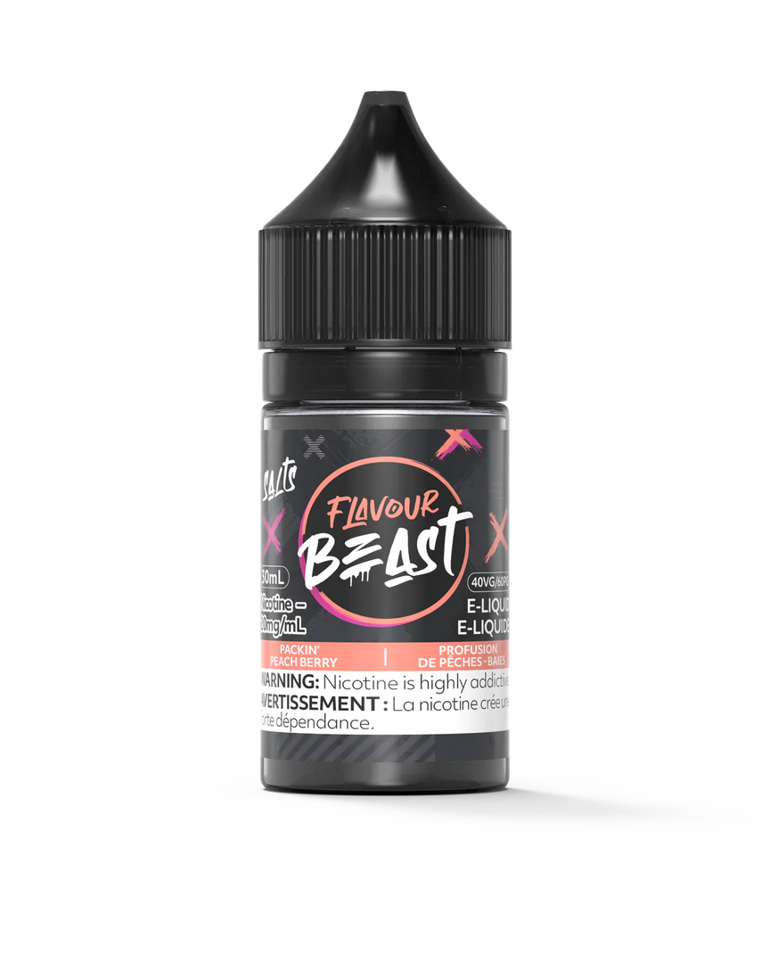 Flavour Beast Packin Peach Berry Salt Nicotine E-Liquid | Urban Mist Vapes