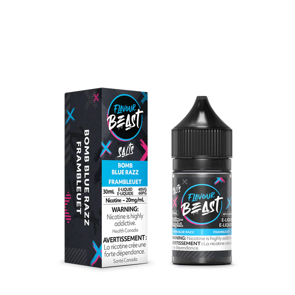 Flavour Beast Bomb Blue Razz Salt Nicotine E-Liquid | Urban Mist Vapes