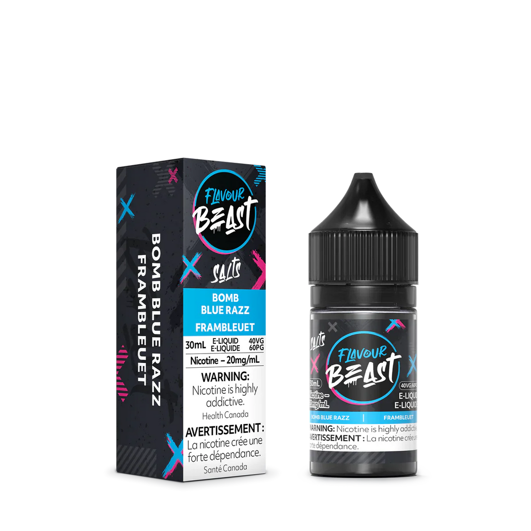 Flavour Beast Bomb Blue Razz Salt Nicotine E-Liquid | Urban Mist Vapes