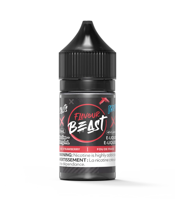 Flavour Beast Sic Strawberry Iced Salt Nicotine E-Liquid | Urban Mist Vapes