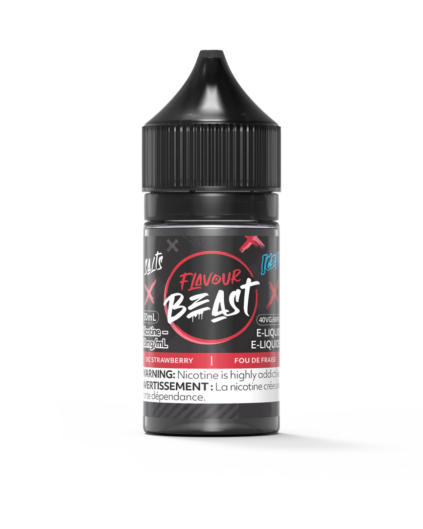 Flavour Beast Sic Strawberry Iced E-Liquid Salt Nicotine
