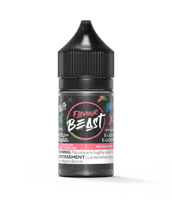 Flavour Beast Weekend Watermelon Iced Salt Nicotine E-Liquid | Urban Mist Vapes