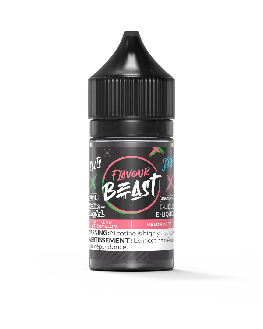 Flavour Beast Weekend Watermelon Iced E-Liquid Salt Nicotine