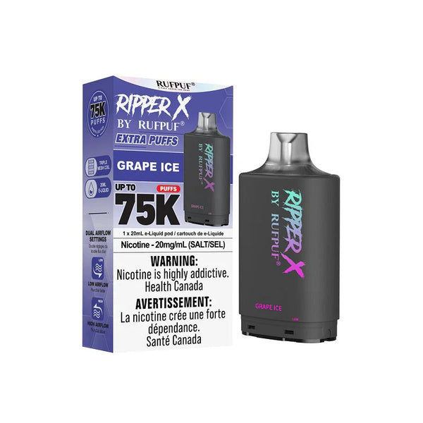 Ripper X 75k 20ML Pod Grape Ice | Urban Mist Vapes