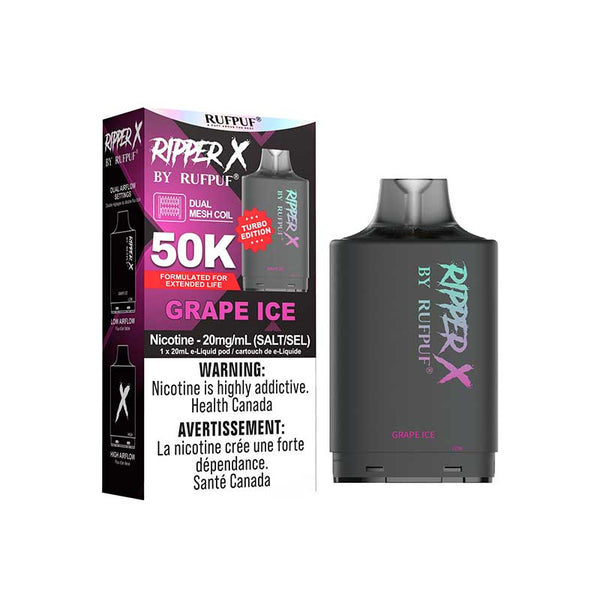 Rufpuf Ripper X Grape Ice Pre-Filled Pod | Urban Mist Vapes