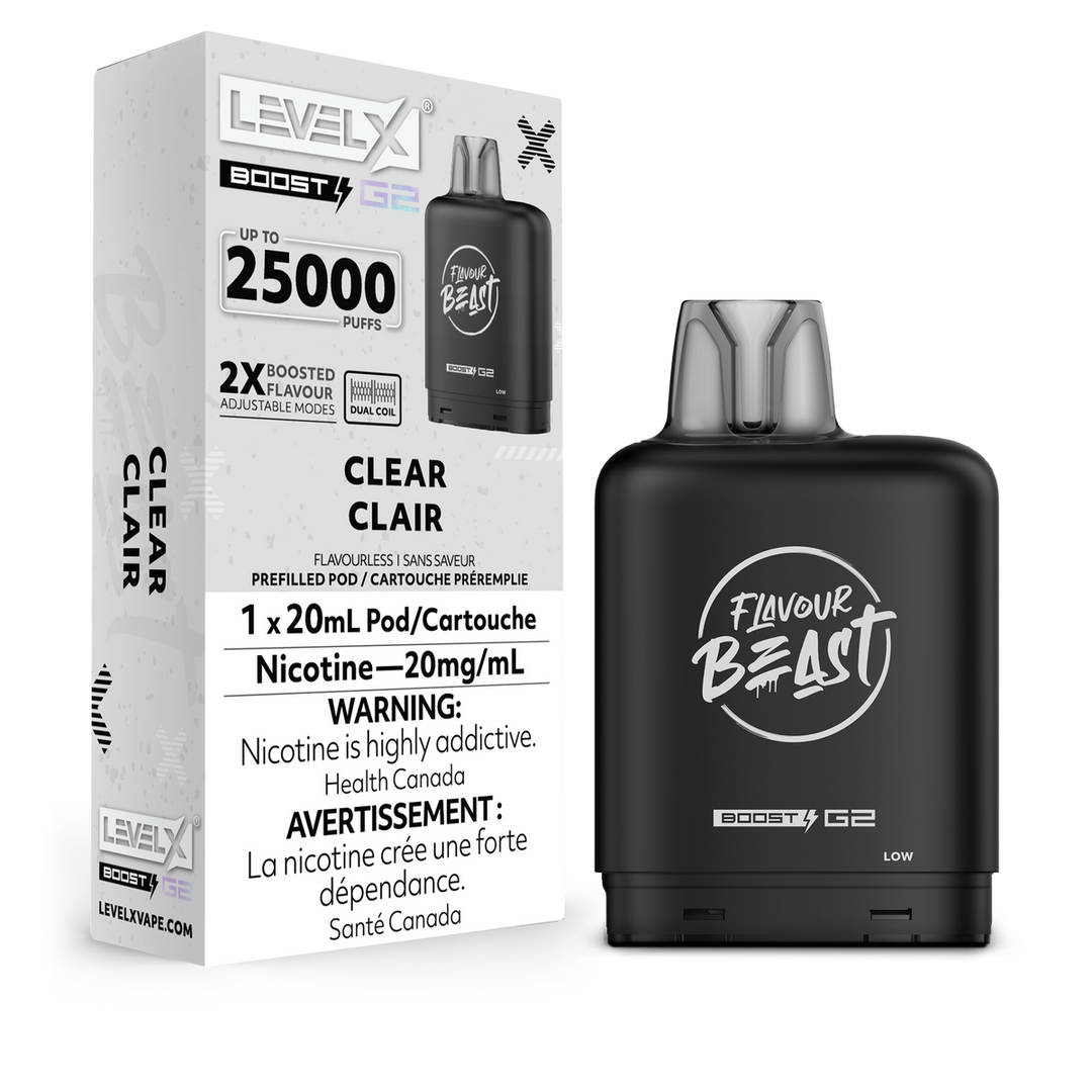 Flavour Beast Level X Flavourless Pre-Filled Pod | Urban Mist Vapes