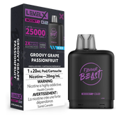 Flavour Beast Level X Groovy Grape Passion Fruit Pre-Filled Pod | Urban Mist Vapes