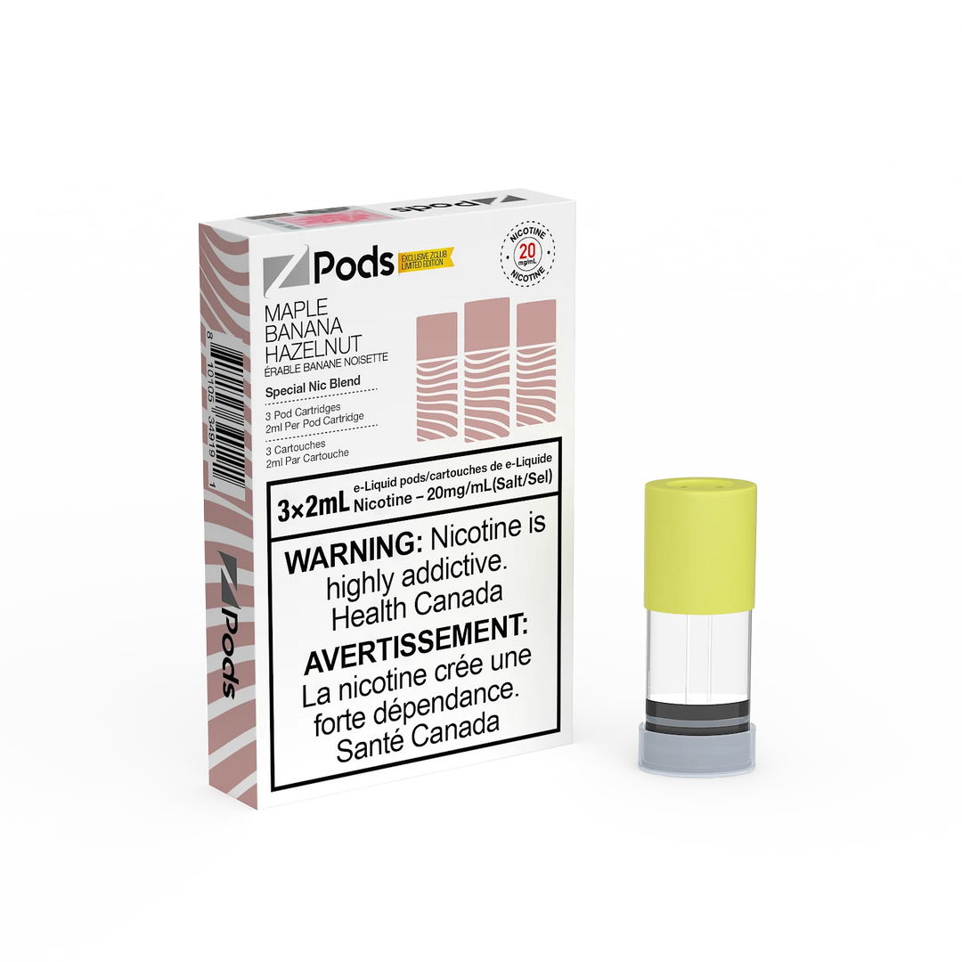 Zpods Maple Banana Hazelnut Pre-Filled Pods