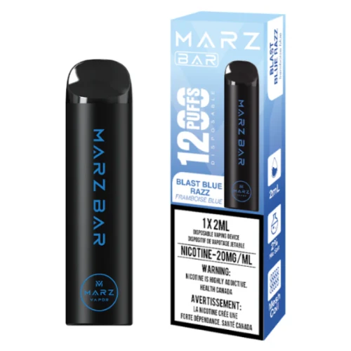 Marz Bar 1200 puff Dragonfruit Blue Razz disposable vape