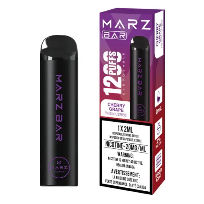 Marz Bar 1200 puff Cherry Grape disposable vape