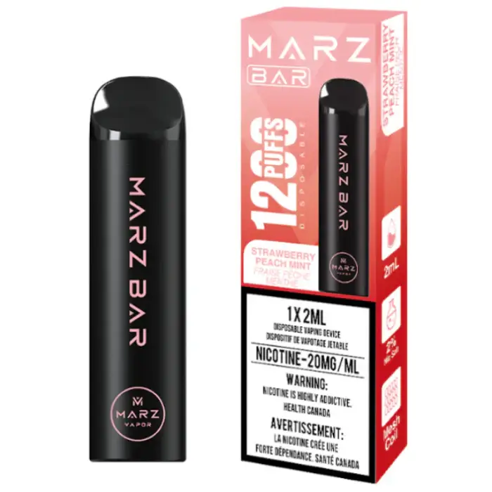 Marz Bar 1200 Puff Disposable Strawberry Peach Mint