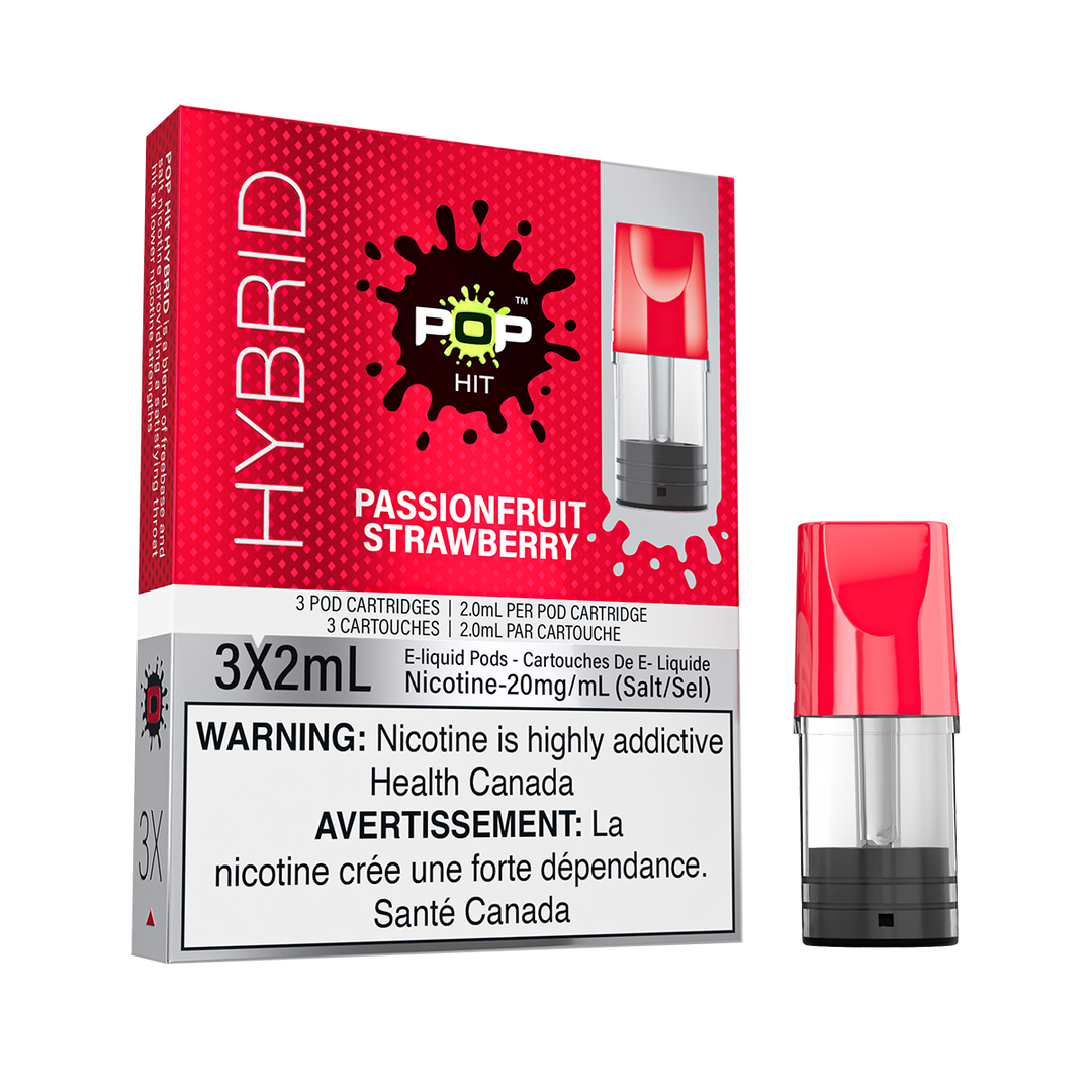 Pop Hit Hybrid Passionfruit Strawberry Pre-Filled Pod | Urban Mist Vapes
