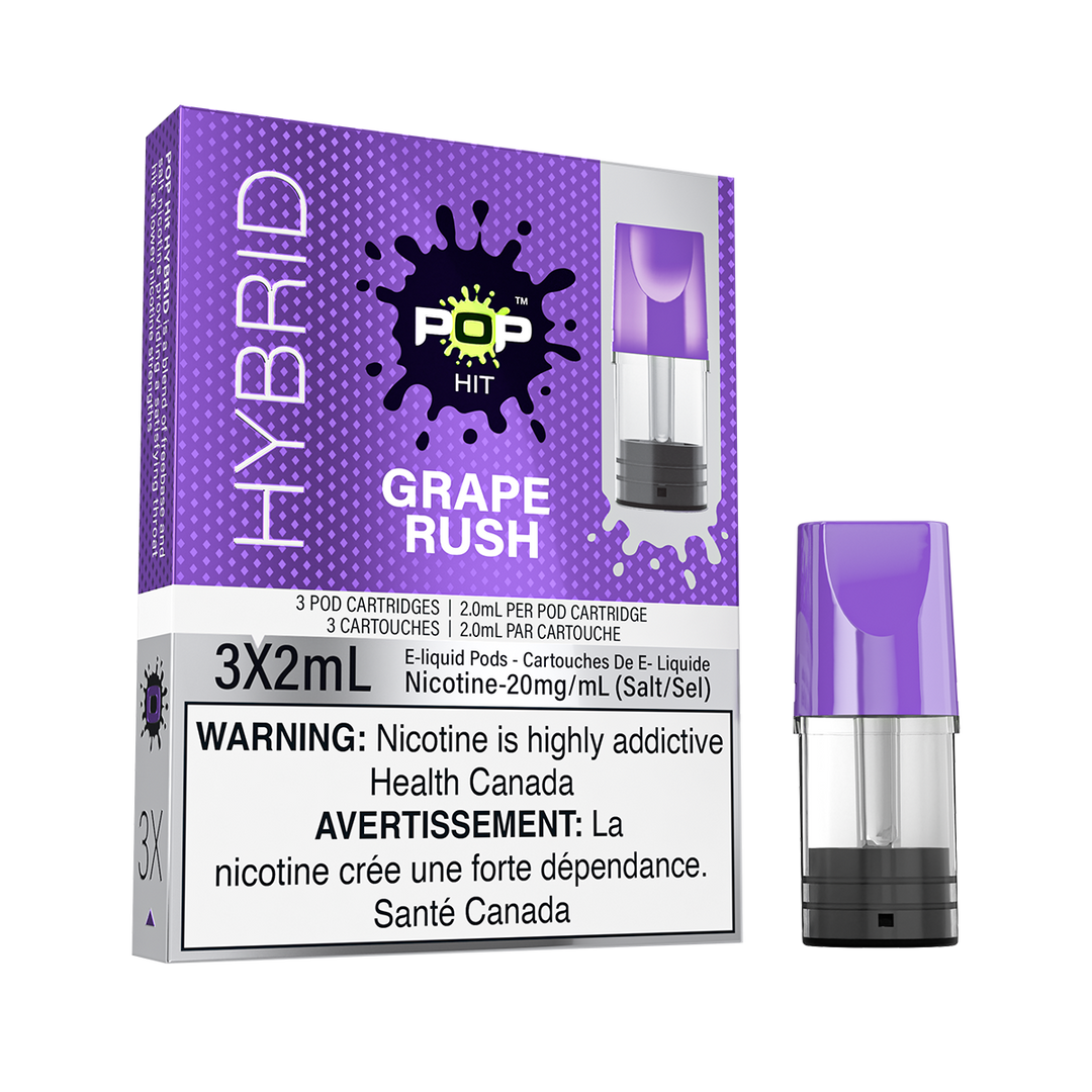 Pop Hit Hybrid Grape Rush Pre-Filled Pod | Urban Mist Vapes