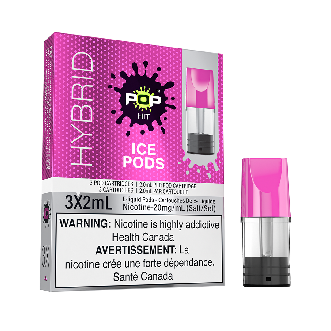 Pop Hit Hybrid Iced Pods Pre-Filled Pod | Urban Mist Vapes