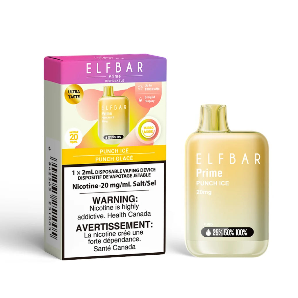 Elfbar Prime 1800 Disposable Vape Punch Ice
