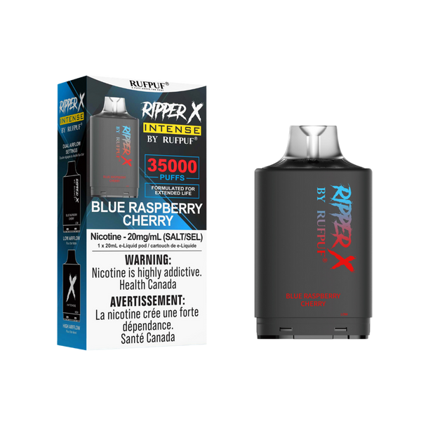 Rufpuf Ripper X Blue Raspberry Cherry Pre-Filled Pod | Urban Mist Vapes