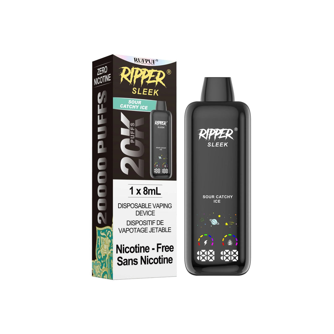 Sour Catchy Ice (8ml) Zero Nicotine Ripper SLEEK